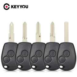 KEYYOU 10PCS For Renault Megane Modus Espace Laguna Duster Logan DACIA Sandero Fluence Clio Kangoo For Nissan 2BNT Car Key Case