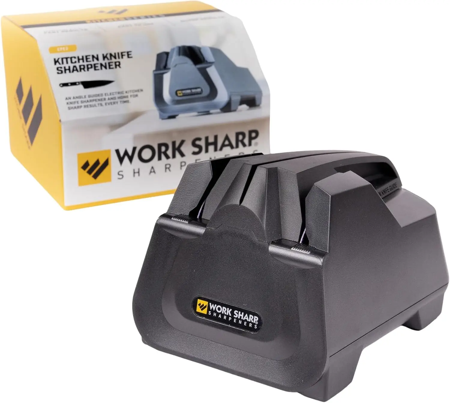 

Electric Knife Sharpener for Kitchen - Fast & Easy to Use, Fits in Drawer, Perfect for Cookouts and BBQ Prep