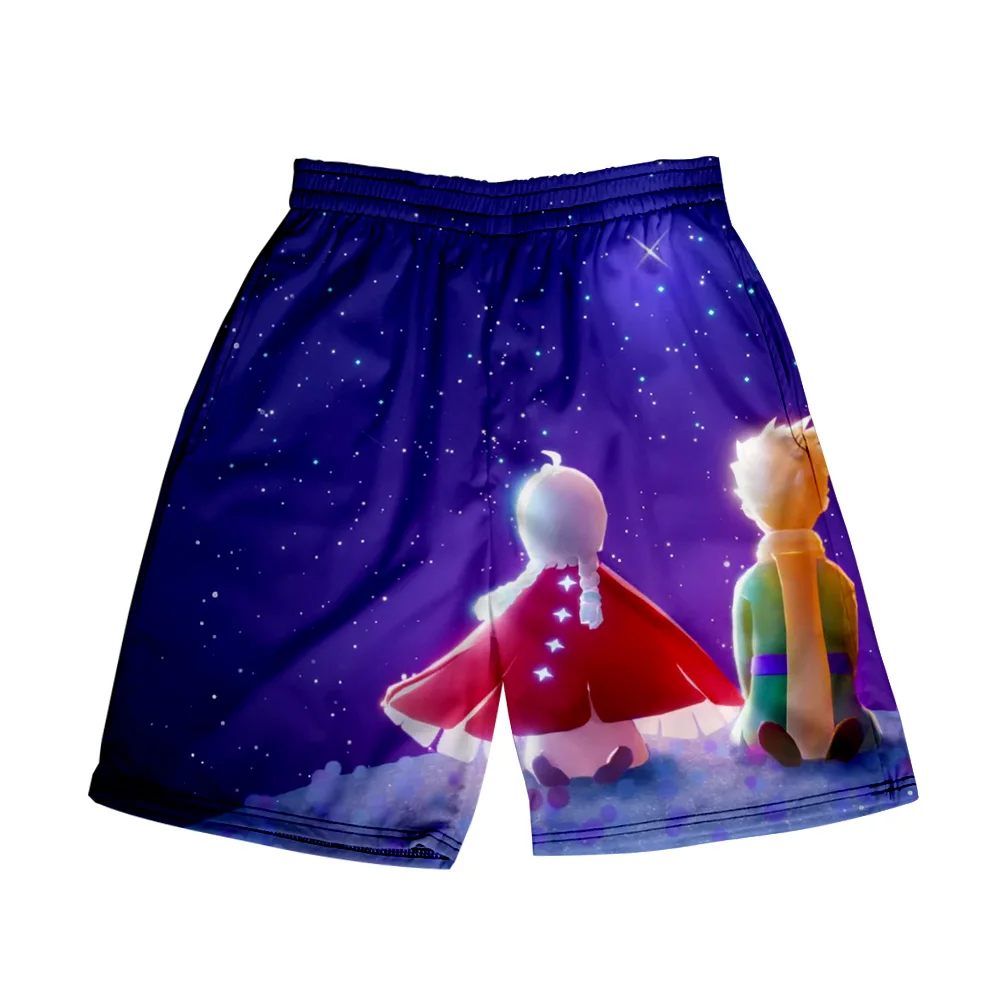 

Sky Children of the Light Game Merch Print Summer Women/Men Elastic Waist Streetwear Shorts Kawaii Beach Shorts pants