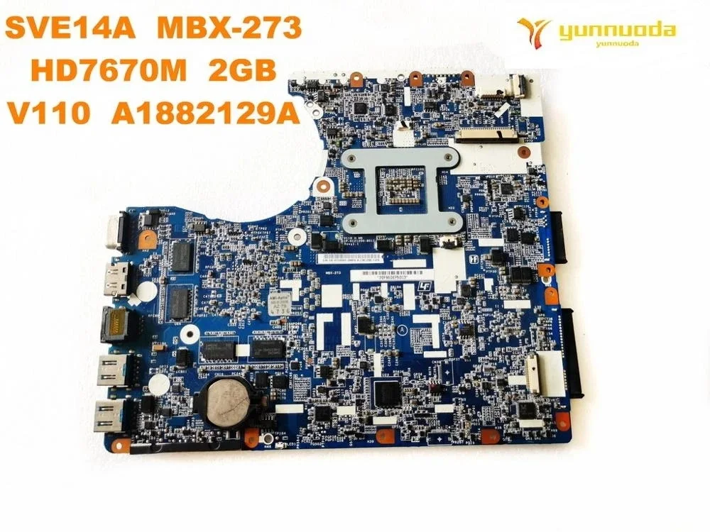 Original for SONY MBX-273 laptop  motherboard SVE14A  MBX-273  HD7670M  2GB  V110  A1882129A  tested good free shipping