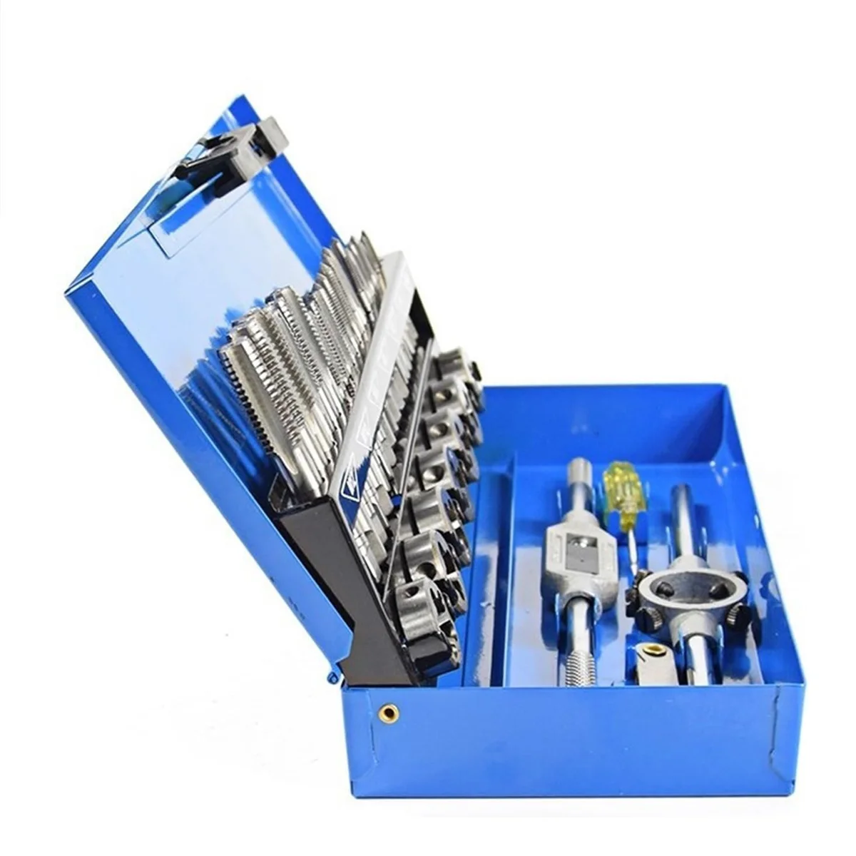 Toolly Tap and Die Set, 32pcs Metric Hardened Steel Tool Set, Essential Threading & Rethreading Tool with Storage Case