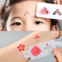 10PCS Forehead print antique style sticker hollow template sticker decoration Hanfu makeup face sticker color painting