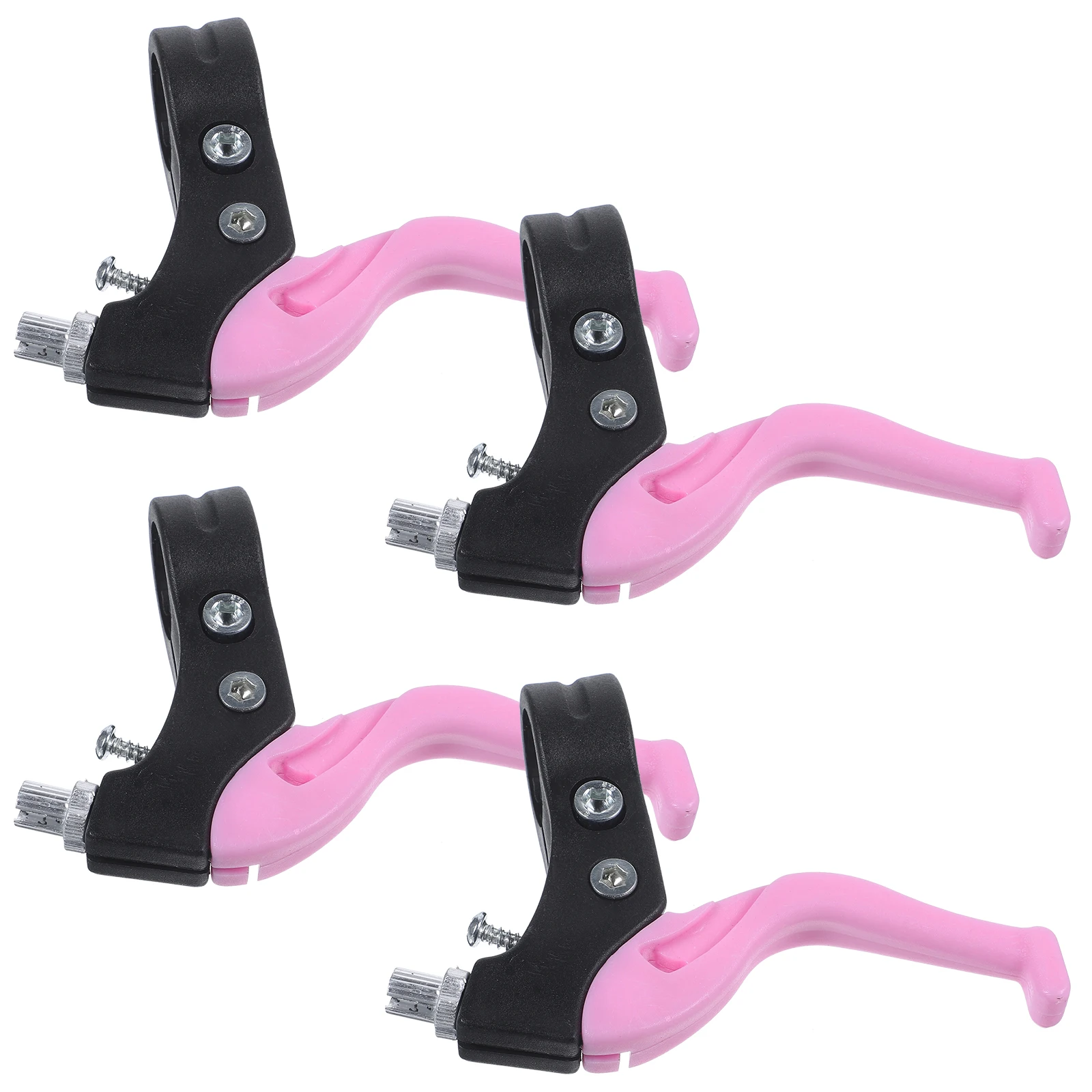 

2 Pairs Kids Bike Brake Handle Levers Pink Replacement Accessories Folding Bicycles Cycling Travel Races Sturdy Material
