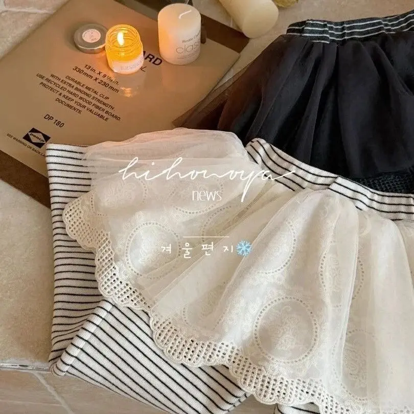 الفتيات جرس أسفل السراويل الخريف/الشتاء جديد للأطفال وهمية قطعتين سميكة المخملية تنورة دافئة السراويل 2 4 6 8 9Y #4