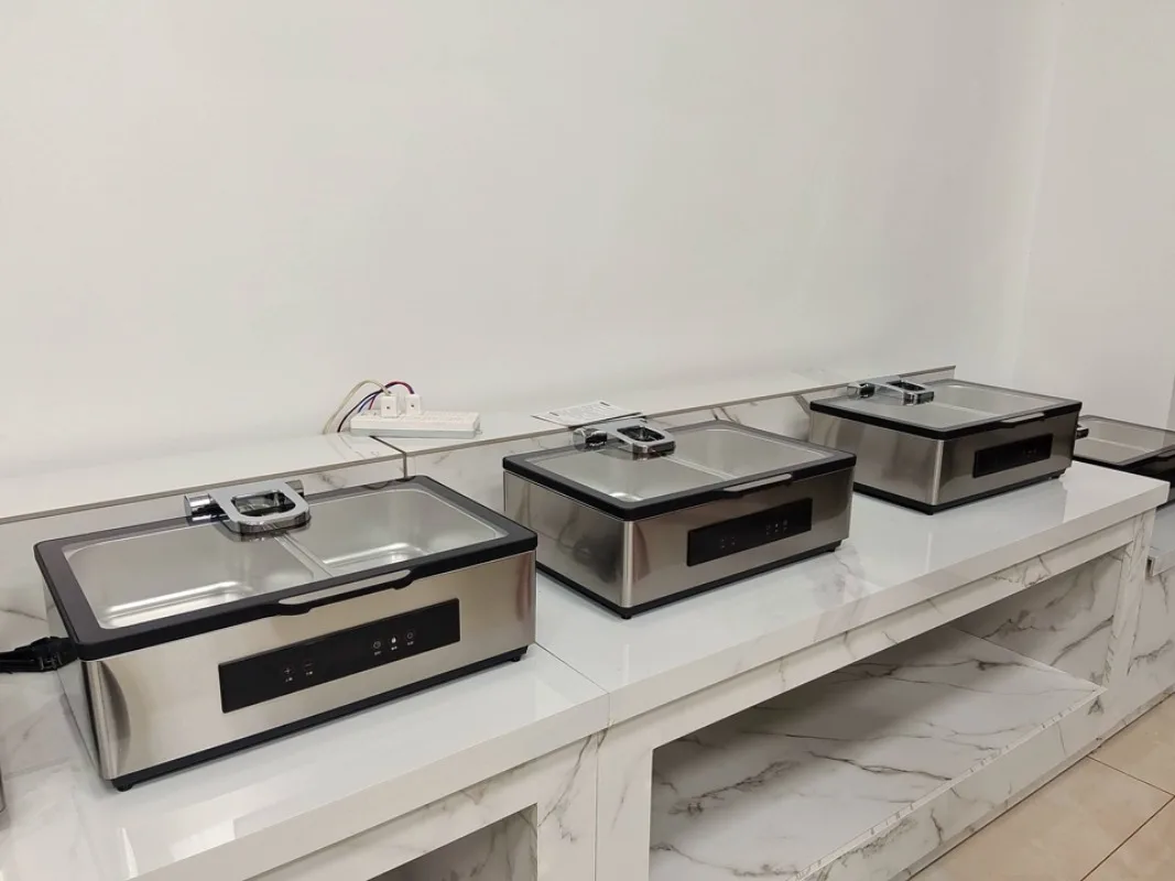 304 Stainless Steel Electric Heating Buffet Warmer Furnace Hydraulic Visual Design Touch Control Food Holding Furnace