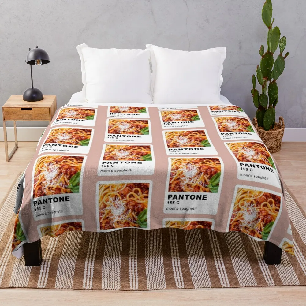 Pantone Mom's Spaghetti Throw Blanket manga Summer Beddings Blankets