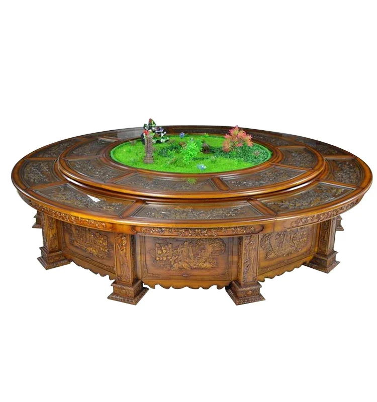 Mesa de comedor eléctrica de mármol circular de venta caliente