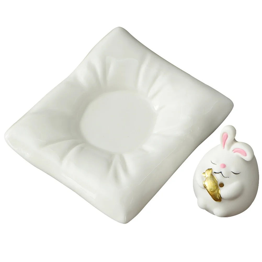 

Incense Stick Tray Scent Sticks Holder Rabbit Design Fragrance Insence Burn Burner Practical