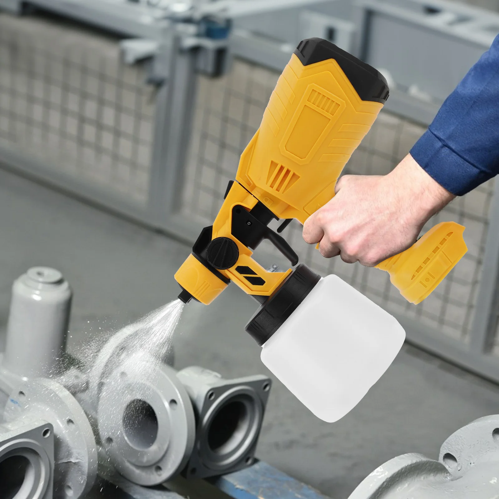 

Cordless Paint Sprayer for Makita 18V Battery (No Battery) Paint Sprayer Gun with 3 Nozzles for Furniture House Painting