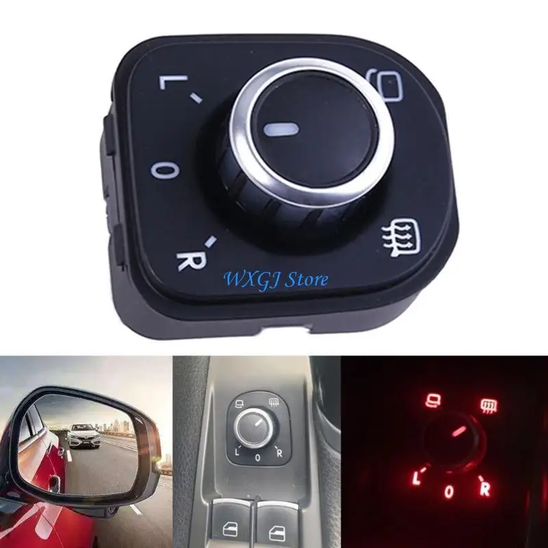

37JE 1K0959565J Side Mirror Control Switch Knob For MK5 Golf MK5/6