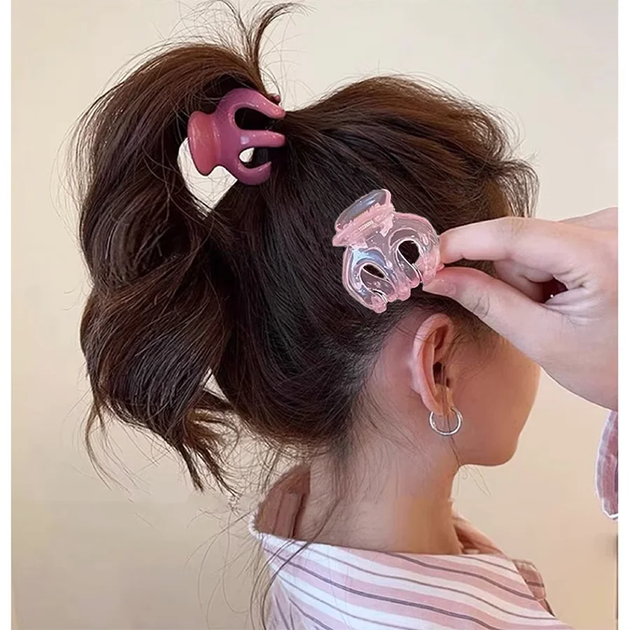 

2pc Korean Cute Candy Colorful Hairpin Hair Claw Clips Grips for Girls Women Kids Child Hair Party Accessories Crab Headband