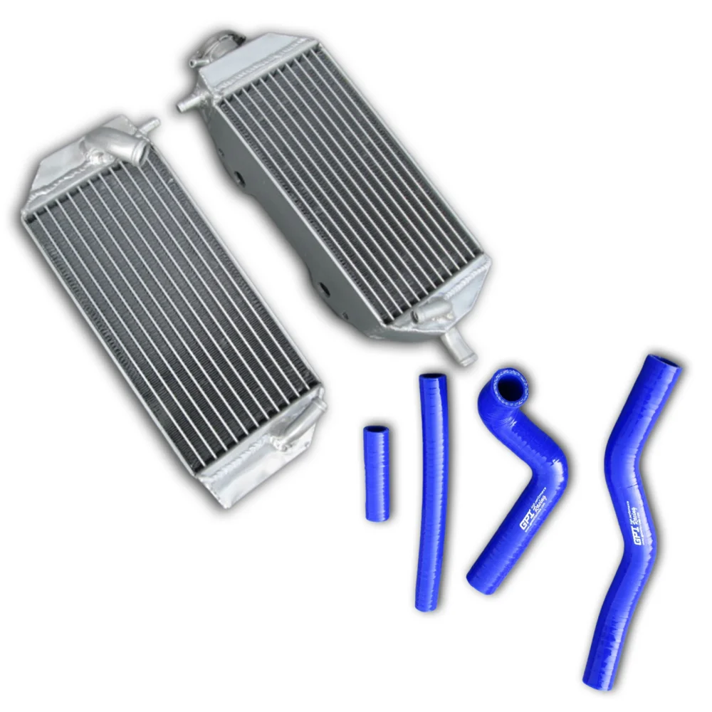 

Aluminum Radiator+4pcs Silicone Hose Kit For Suzuki RM125 RM 125 2001-2008 RM-125 2002 2003 2004 2007 2006 2005 +1.1Bar cap