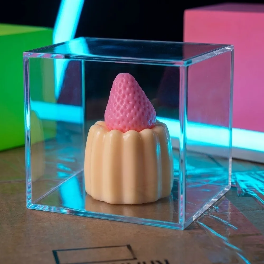 Super Transparency Stress Relief Toys High Appearance PU Material Pinch Music Toys Cream Pink Shiny Upgraded Milk Yellow