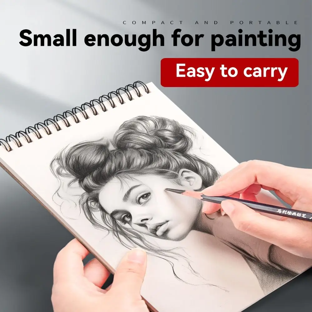 30 Sheets 8K 16K Coil Sketchbook A4 A5 A6 Eco-Friendly Thick Drawing Paper Acid Free Spiral Bound Artist Sketch Pad Gouache
