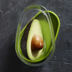 1pc - food storage box to save space, avocado to save fruit container for kitchen crispy vegetable organizer