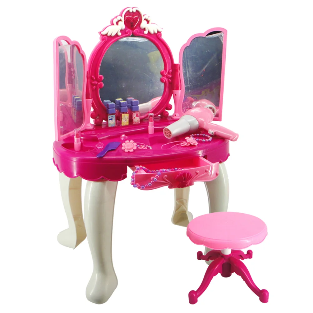 

Музыкальные детские игрушки, детский комод, ролевой туалетный столик, имитация красоты, макияж