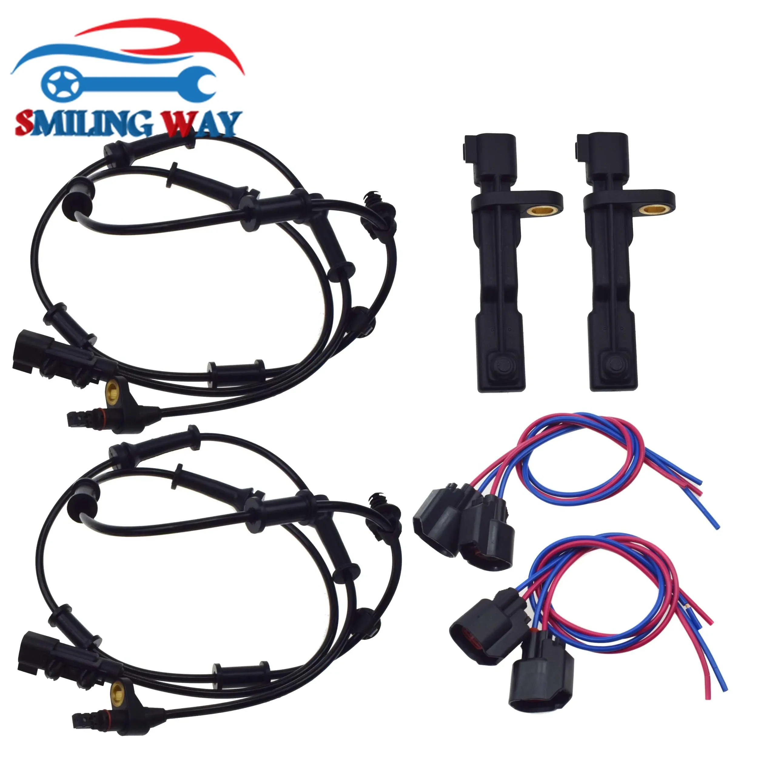 For Jeep Liberty Wrangler or Dodge Nitro Front Rear Left or Right ABS Wheel Speed Sensor or with Harness Connector Plug Wire