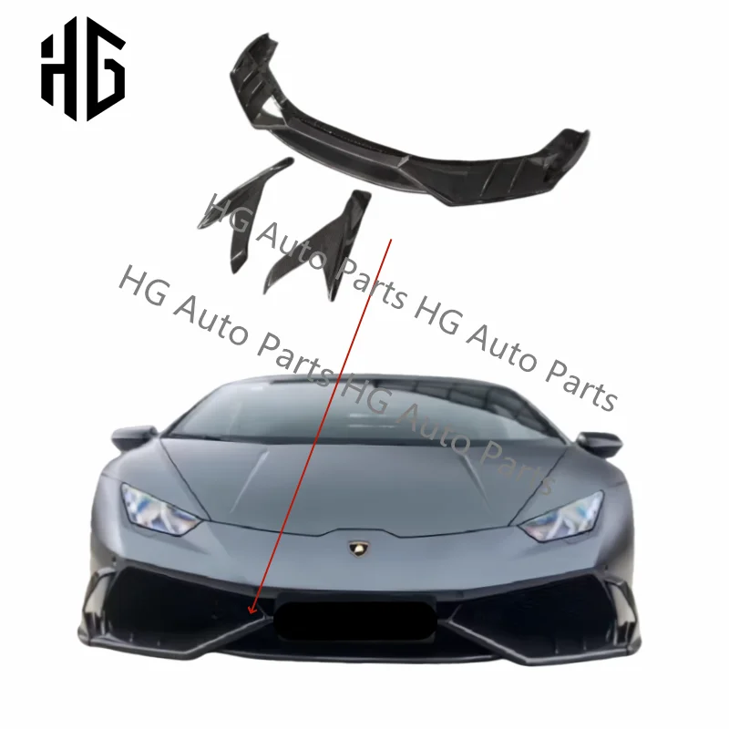 

High carbon fiber front bumper lip msy style rear difffuser spoiler body Kit for lamborghini huracan LP580 LP610