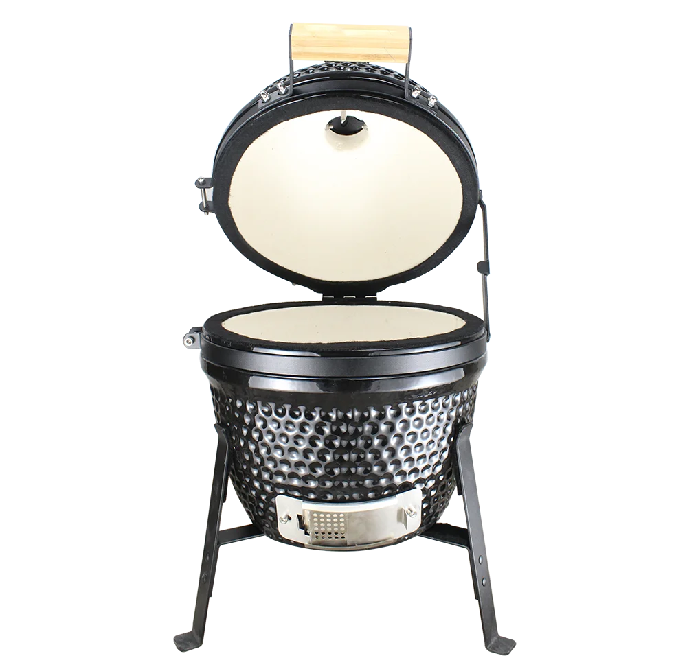 Christmas Trend Ceramic Parrilla Bbq Barbecue  Outdoor Camping Charcoal Mini Kamado Grill 13 Inch