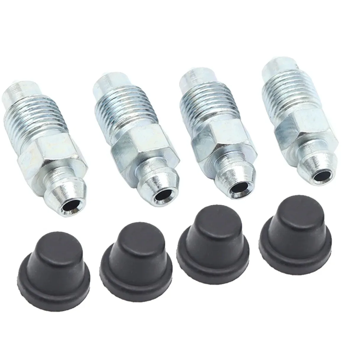 Front Rear Bleeder Valves and Rubber Dust Caps Left Right Caliper Bleed Nipple Screw Repair For Mercedes-Benz Sprinter 2006-2016