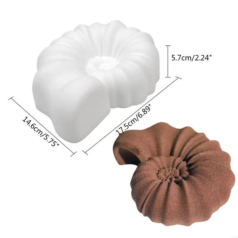 31KA SEA SNAIL FOR Shell Shell Kitchen Baking Mould Mould Cilicon Cake Tover Tools Fon