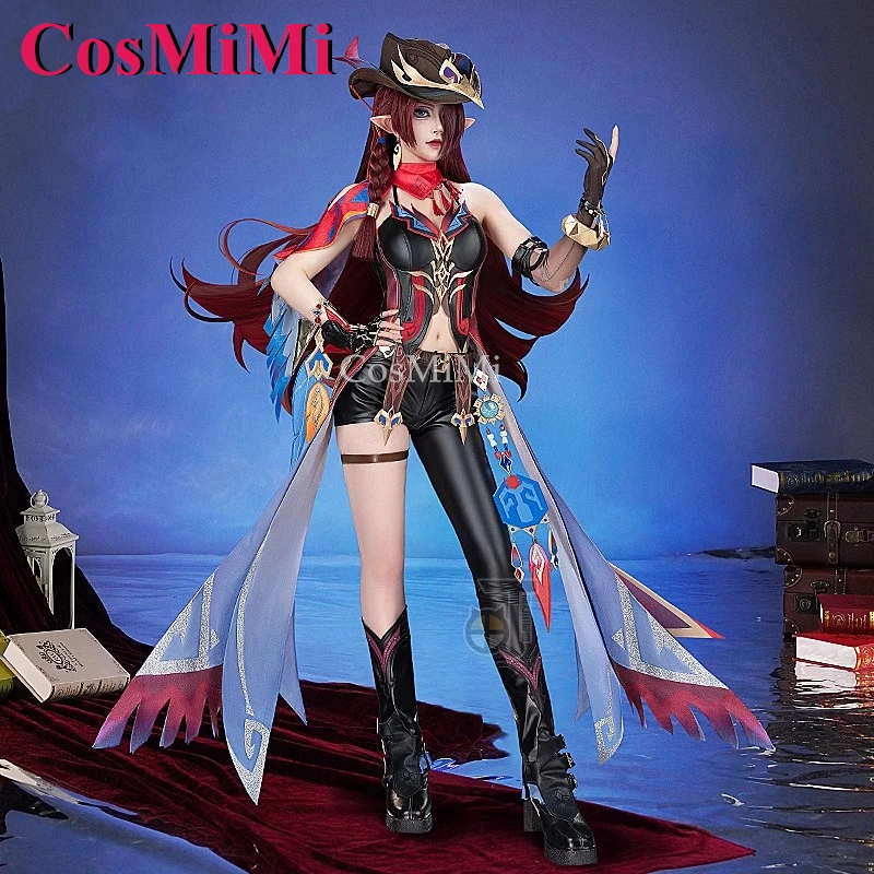 CosMiMi Game Genshin Impact Chasca Cosplay Costume Fashion Sweet Uniforms Full Set Carnival Party Role Play Clothing XS-XL New