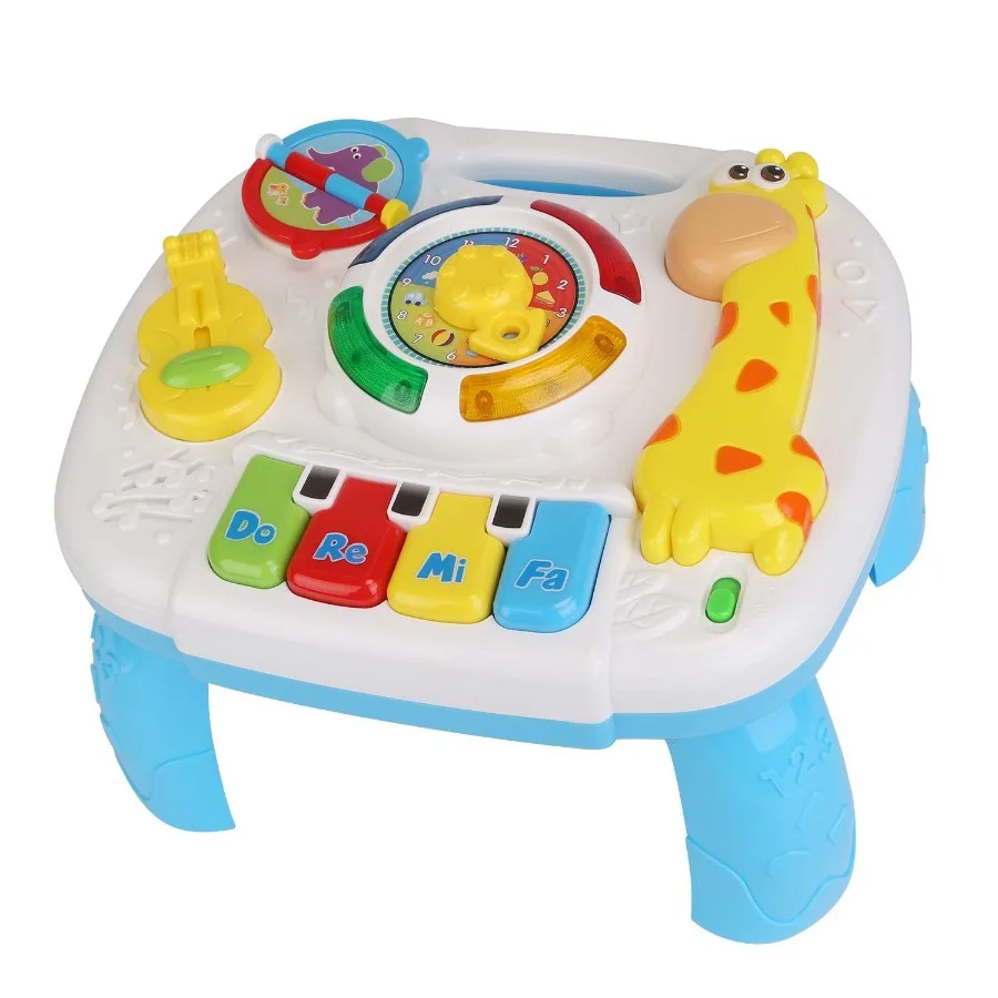 

Toddler Musical Learning Table Educational Baby Toys Musical Activity Table Learning Center for 6+ Months Boys Girls Gift