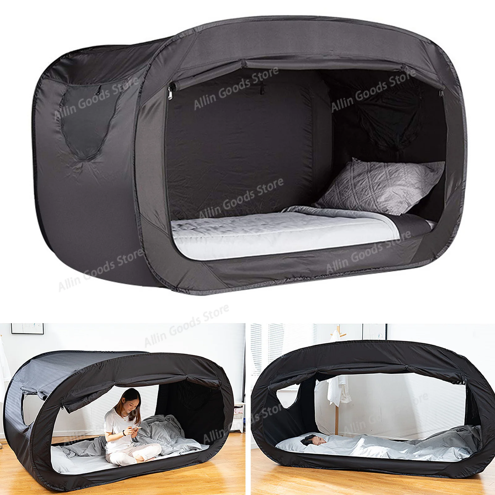 Outdoor Foldable Private Sleeping Canopy Fully Enclosed Shaded Camping Shelter Suitable for Adults and Children