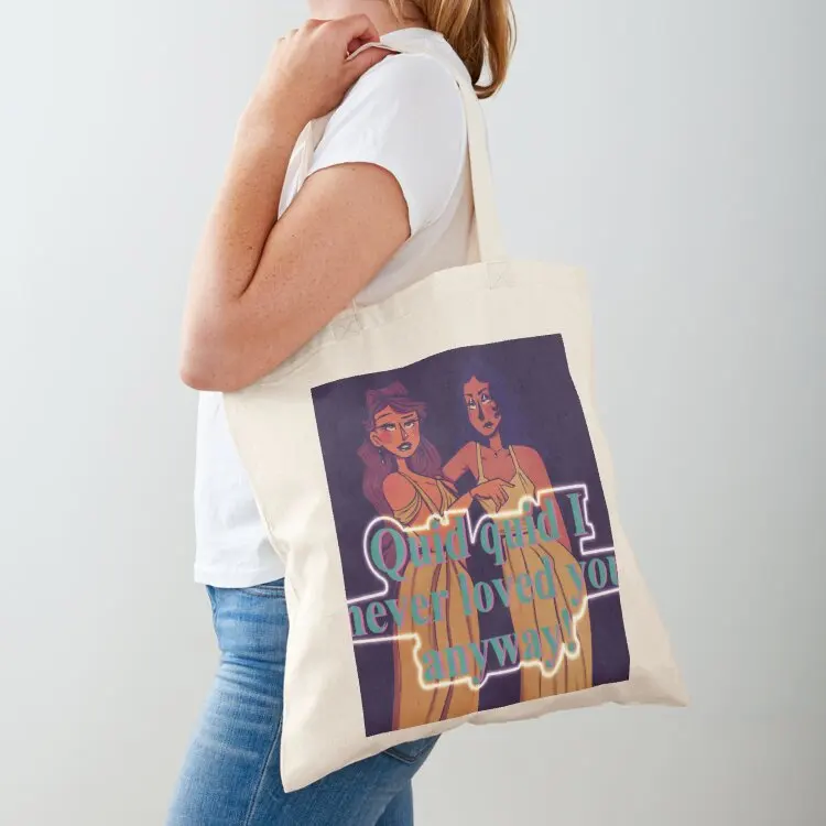 

Quid quid I never loved you anyway Tote Bag canvas tote women bag Woman shopper bag tote men's