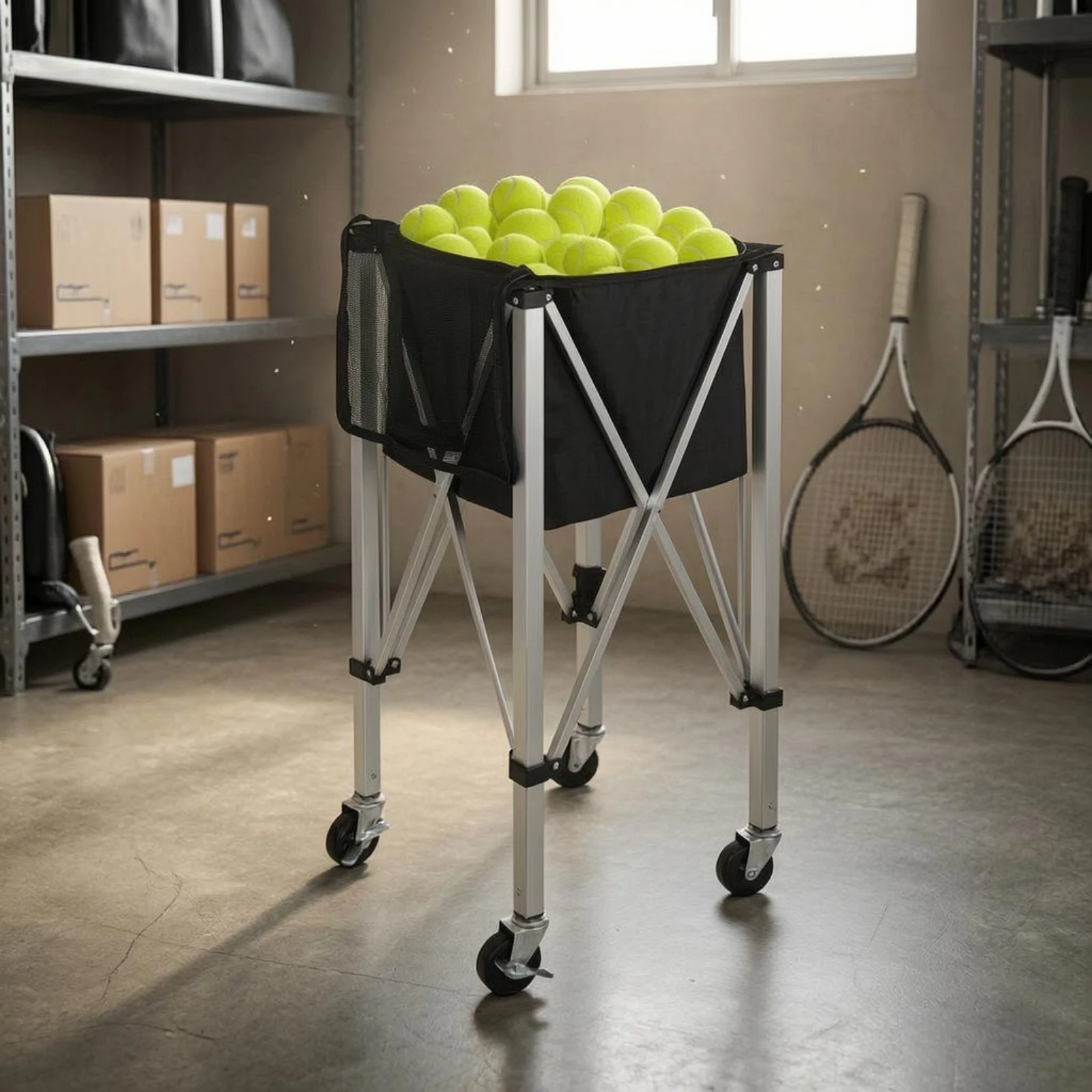 Foldable Ball Vehicle Aluminum - огляд і ціна Sports Equipment Basketball