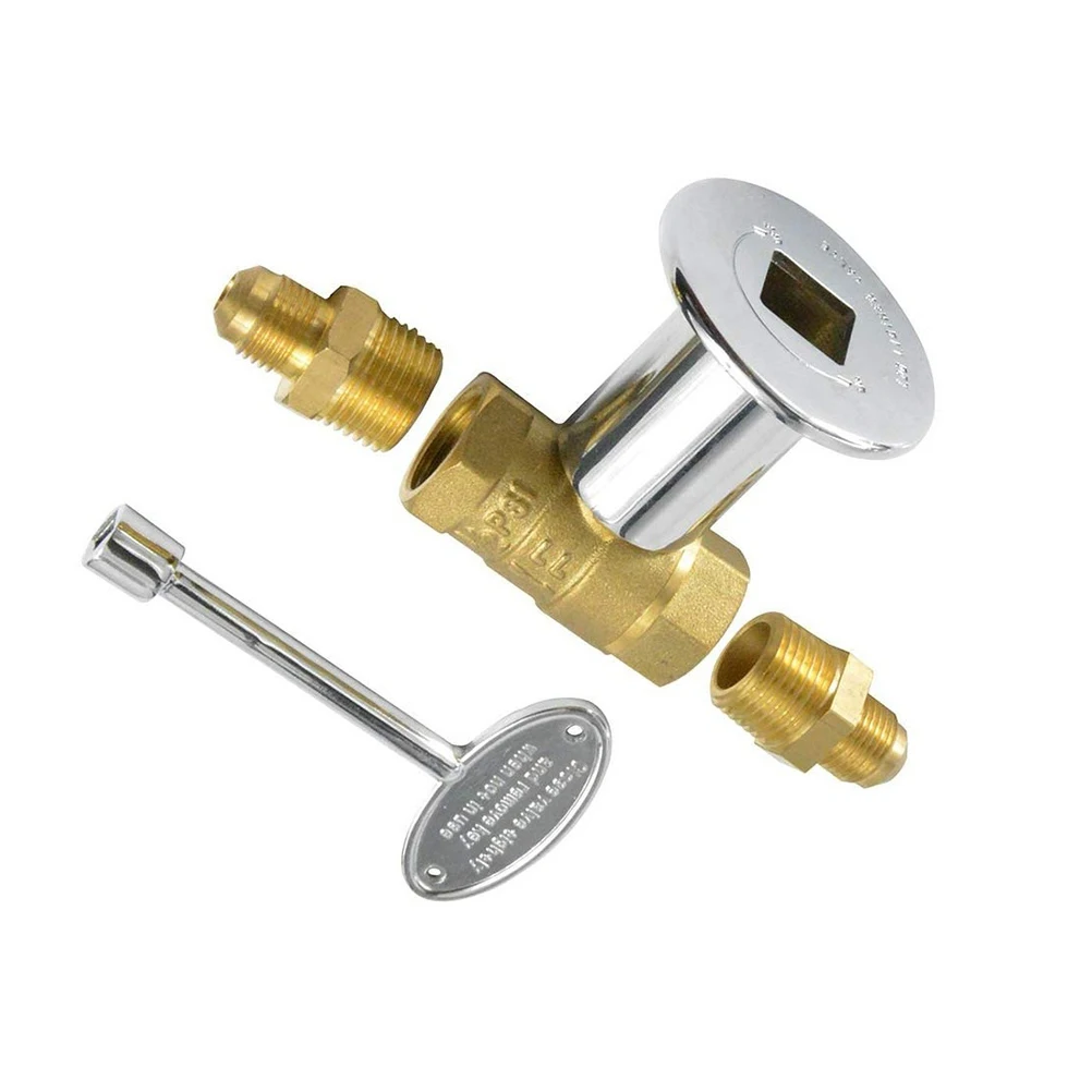 

2Pcs Threaded Gas Hose Connector Durable Copper Adapter Solid Brass Quick Coupler Set Easy Install High Strength