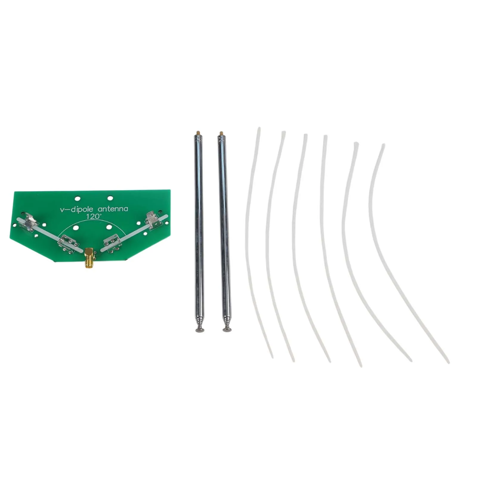 Approx. 180x100x24 Mm V Dipole Antenna Antenna Soldering Assembly Kit PCB Board Material Signal Reception Enhancement