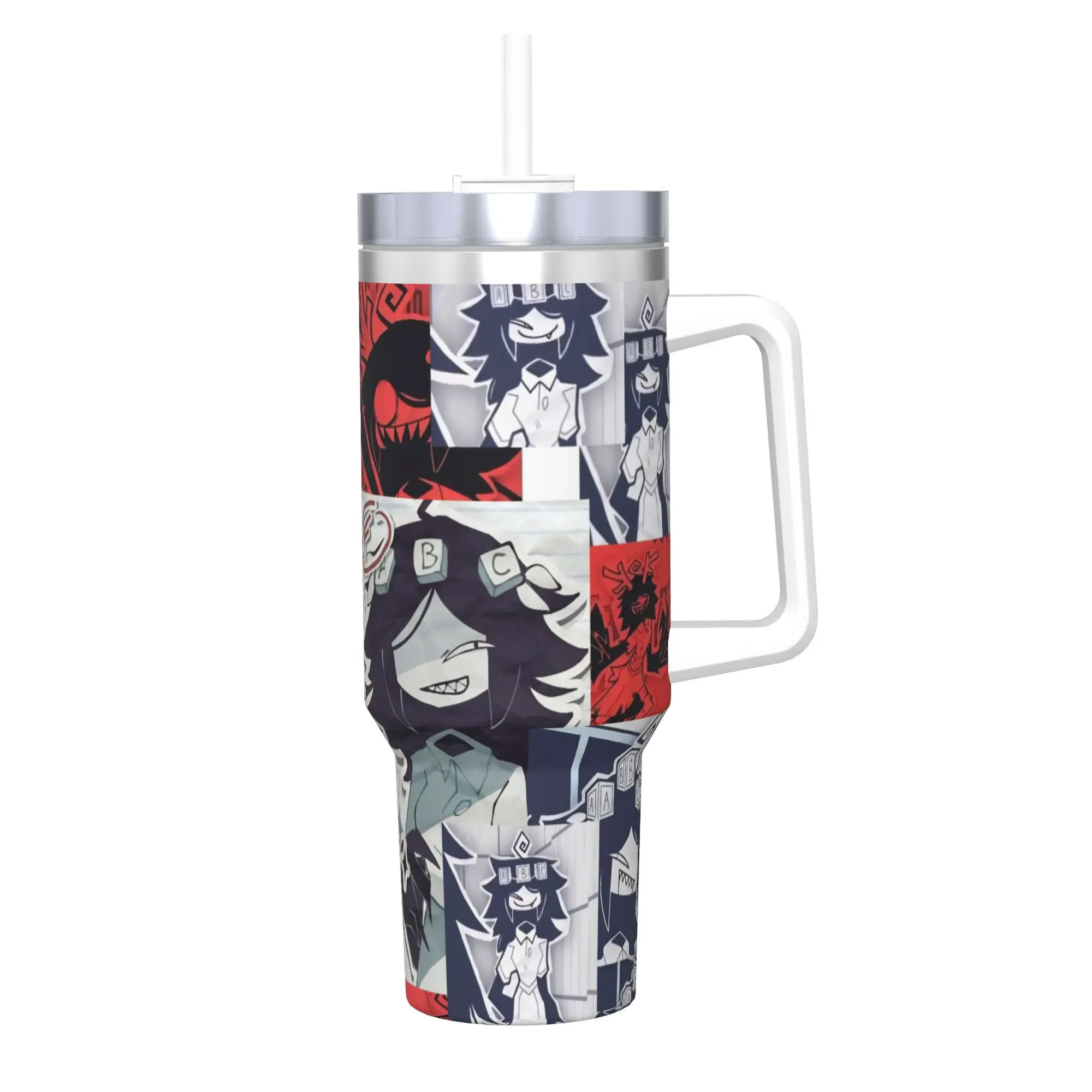 FPE Fundamental Paper Education Tumbler With Straw  Stainless Steel Tumblers Mug Double Wall Vacuum Insulated for Cold Or Hot
