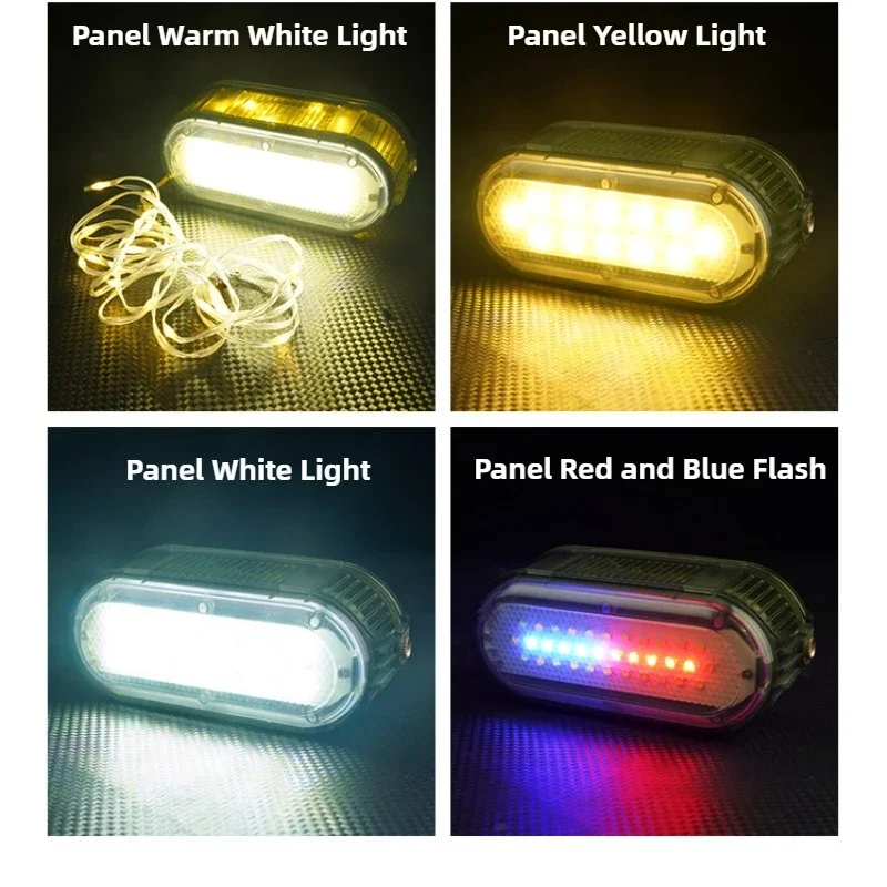 Portable Camping Lantern 6.5 Meters LED String Lights Rechargeable Tent Ambient Lighting 7 Modes Outdoor Waterproof Decor Lamp