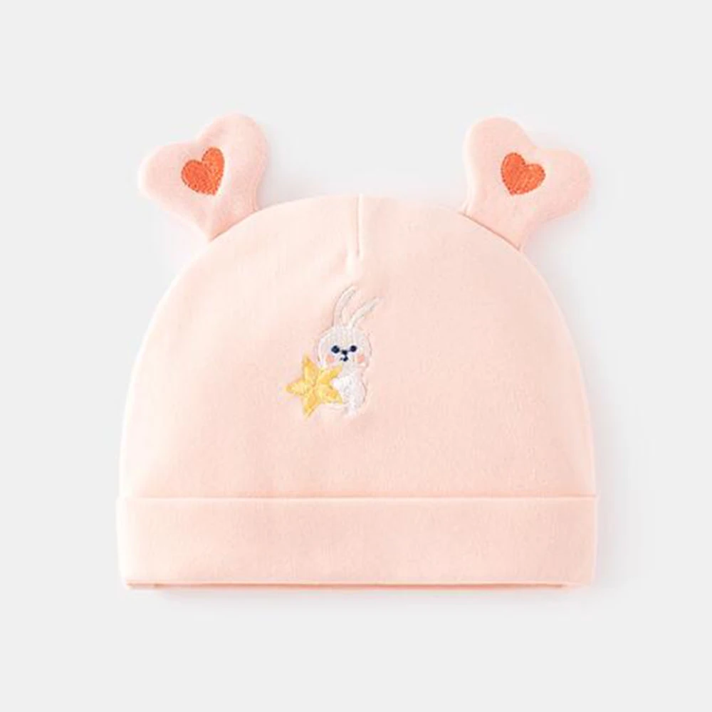 

Newborn Hat For Girls Boys Cotton Spring Autumn Baby Caps Cute Animal Print 0 3 Months Baby Bonnet