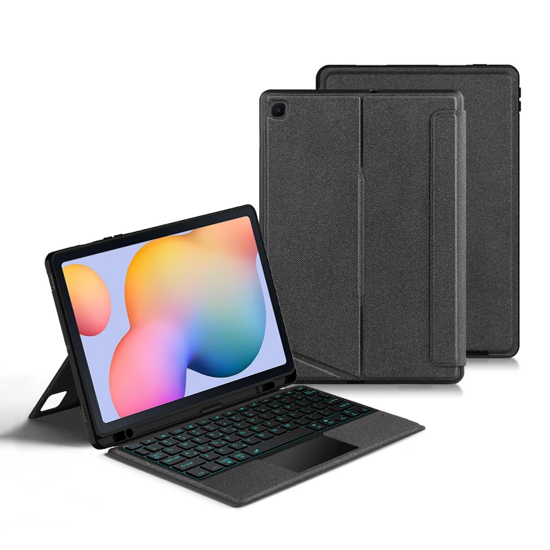 Imagem -02 - Capa de Teclado Magnético para Tablet Capa para Samsung Galaxy Tab s6 Lite 10.4 P610 P615 P613 619 s7 s8 s9 11 a8 10.5