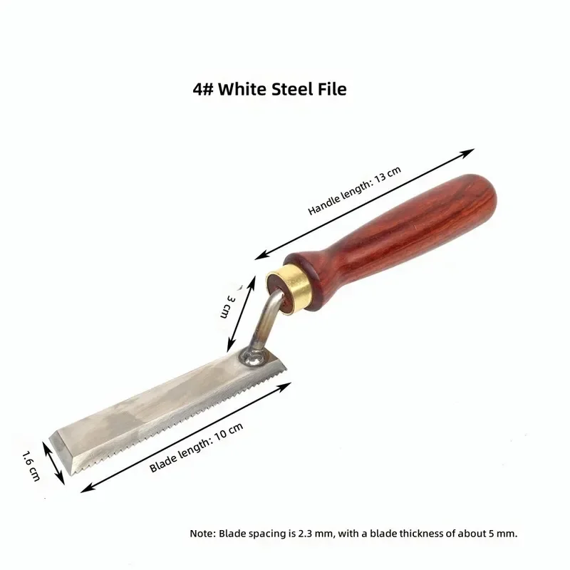 for White Steel File Special Shaped Horse Tooth File Seven Rod Manual Tooth Opening High Foot Flat Head Pointed Tip Optional