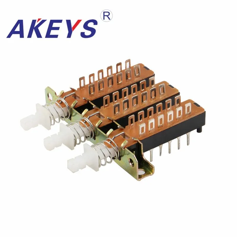 10PCS PBS-42H18-3 12 סיכות סוגר עם מנעול משתלבים עם חור ישר מפתח מתג