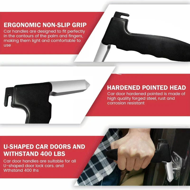 مطرقة أمان متعددة الوظائف لدراجات السيارات ودرابزين السيارة، ودرابزين السيارة المحمولة ثلاثة في واحد