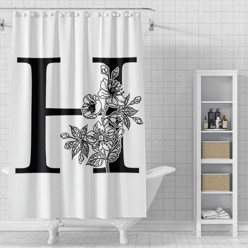 Home decor 26 letter shower curtains for bathroom waterproof fabric bathroom Curtains modern shower curtain 180x200 240x200