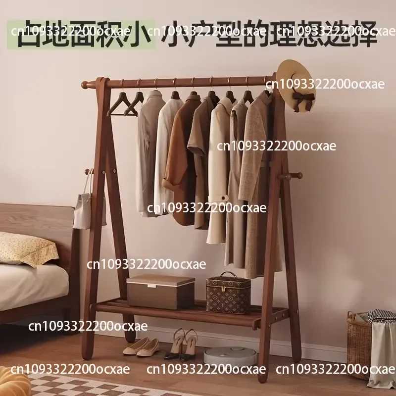 High-end Multifunctional Solid Wood Coat Rack for Household and Commercial Dryers Floor Rack Hanger for Storage Display