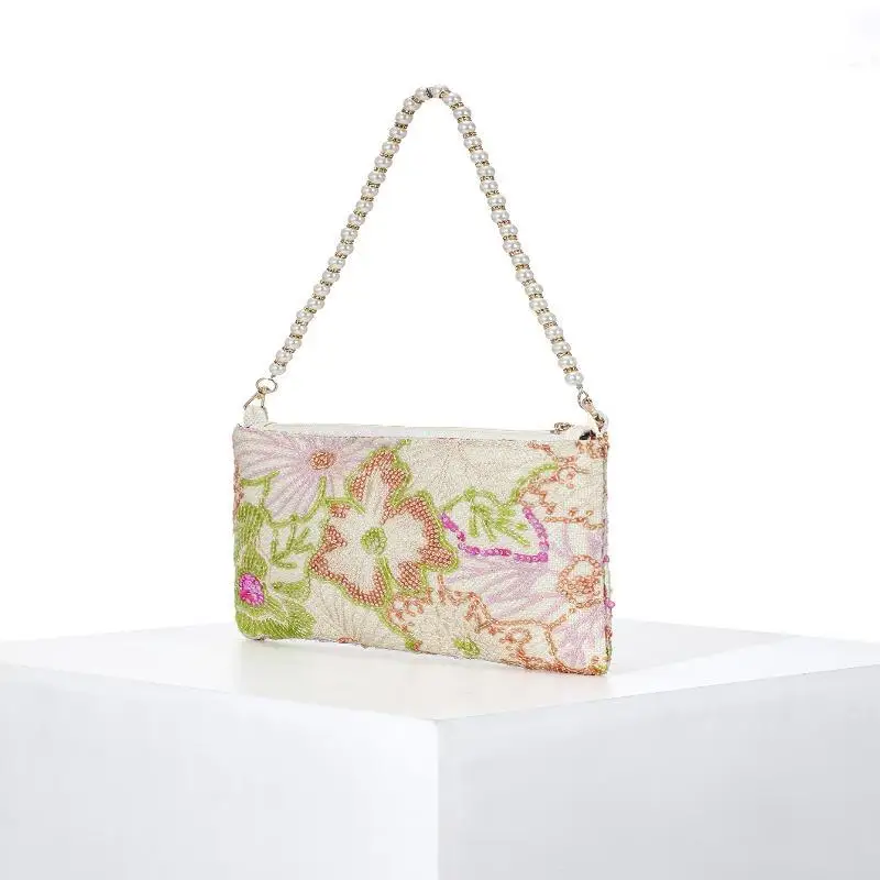 Shoulder Bag Floral Sequin Bag Embroidery Gala Night Party Outfits Prom Bag Wedding Items Elegante Valentine Bag
