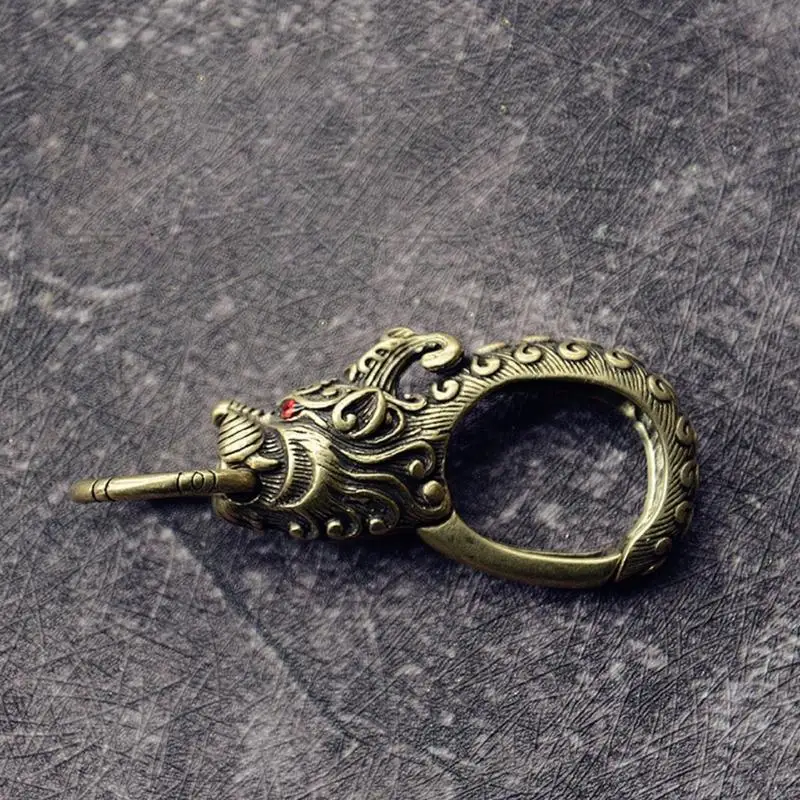 39BC Carved Loong Keychains For Keys Or Small Items for Kids Teens Adults