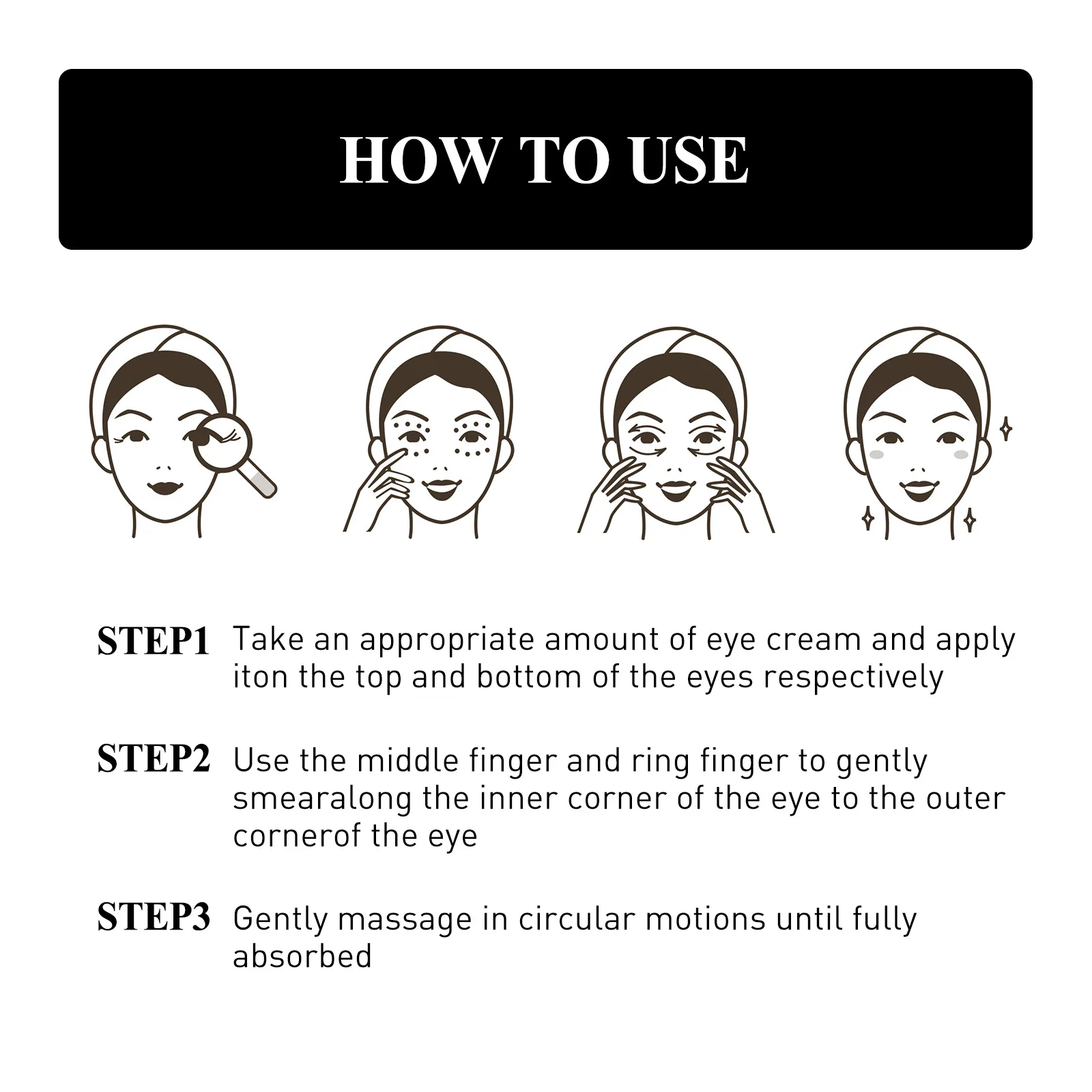 

Eye Tighten Cream Eliminate Pouch Reduce W-rinkle Remove Dark Circle Improve Swell Brighten Skin Relieve Fatigue Eye Sooth Cream