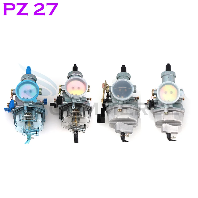 27mm PZ27 Carburetor with Cable Choke and Acceleration accelerator Pump for 125cc 150cc 175cc 200cc 250cc ATV Quad Motorcycle