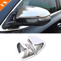 For Toyota Harrier 2014-2018 Chrome Carbon Black Trim Car Side Mirror Rear View Mirror Decor Sticker Cover Accessories Garnish