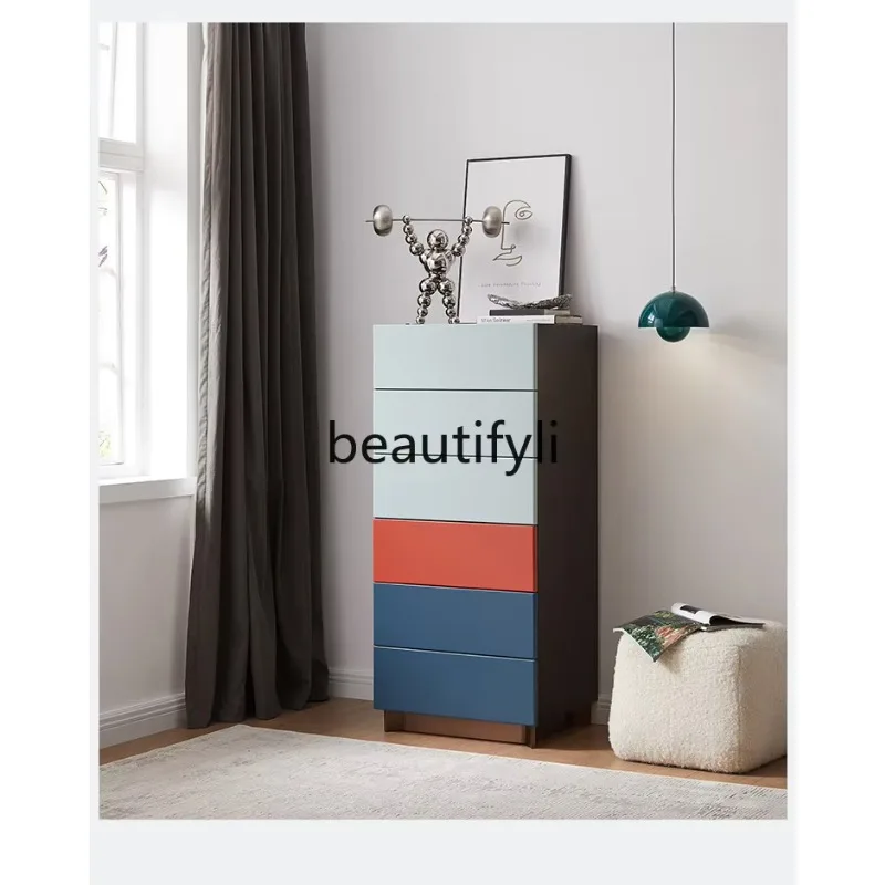 

FH Solid wood six-chest cabinet, living room storage chest cabinet, bedroom storage, chest of drawers