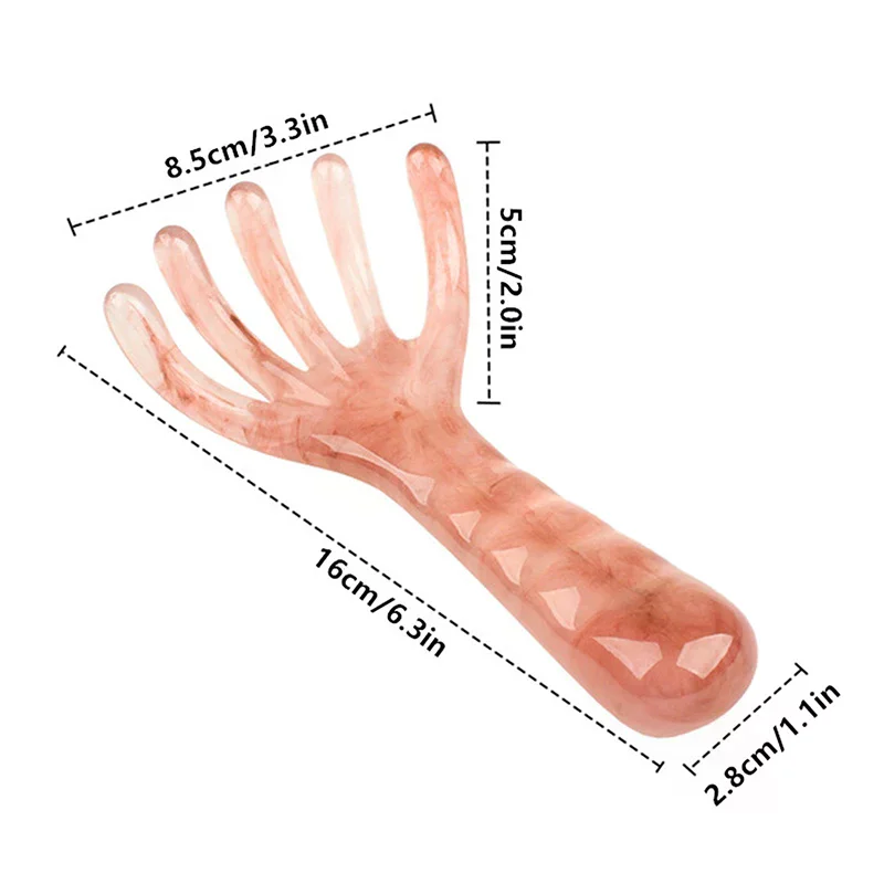 1 قطعة مدلك فروة الرأس الخلفي هرش الرأس المحمولة سبا رئيس مدلك للاسترخاء العميق يمكن استخدامها على كل جزء من الجسم #6