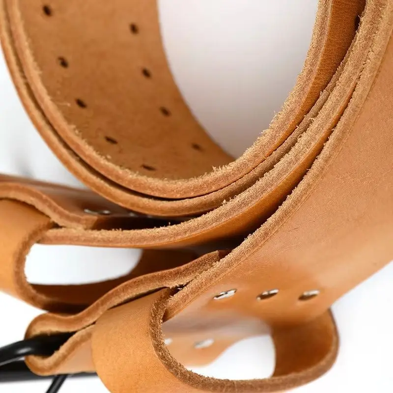 

Unisex Top Layer Cowhide Sports Belt, Fitness Training Weightlifting Belt For Deadlifts And Squats