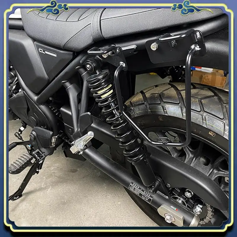 

AU16-Motorcycle Side Bag Mounting Bracket Vintage Side Bag Travel Bag Scrambler Parts For HONDA CL250 CL500 2023 2024